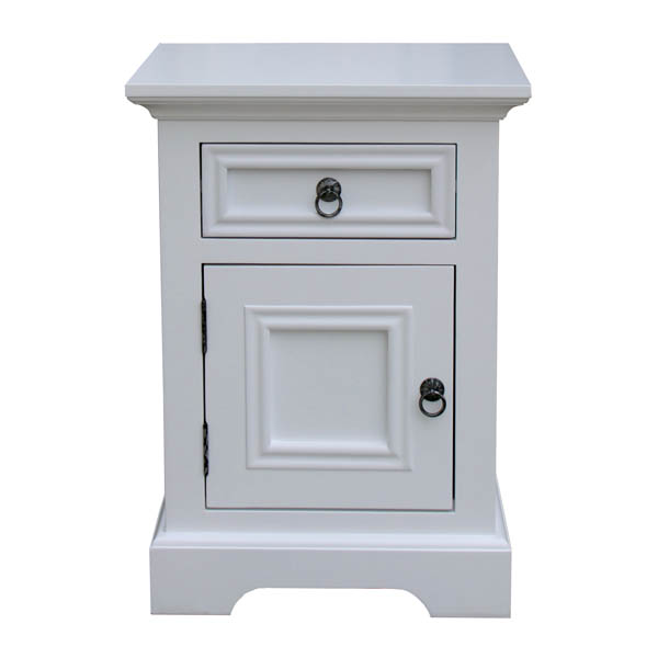 white bedside